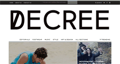 Desktop Screenshot of decreemag.com