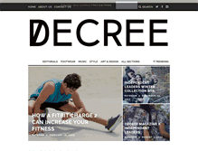 Tablet Screenshot of decreemag.com